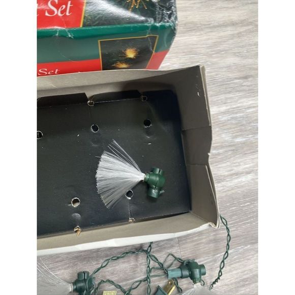 Vintage Kurt Adler Fiber Optic 10 Light Set Works TESTED - Picture 5 of 7